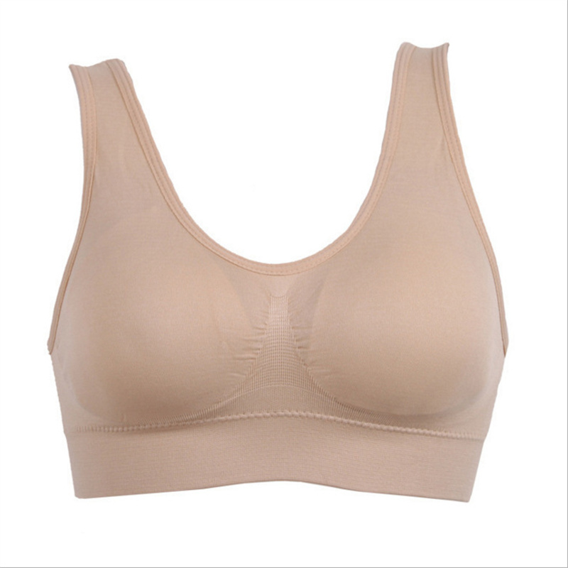 Foreign Trade Double-Layer Seamless Sports Bra Large Size Shockproof Push-up Vest Seamless Yoga Adjustable Underwear Bra - Image 14