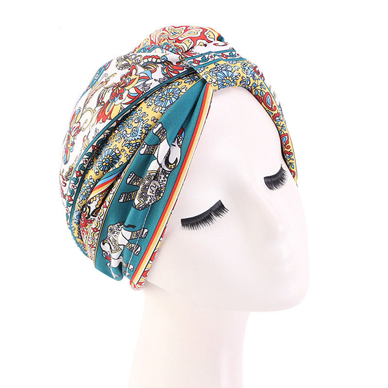 Women's Style Headscarf Cap Lining Satin Chemotherapy Cap Turban Hat Muslim Hat - Image 16