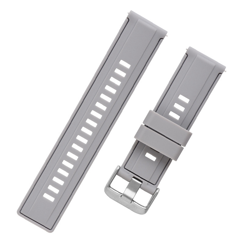 Fashion Sports Quick Release Multicolor Wristband Waterproof Rubber Smart Watch Strap Accessories Silicone Strap - 图片 11