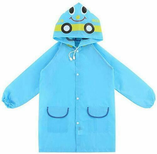 Cute Children Hooded Rain Coat Kids Jacket Poncho Raincoat Nursery - Image 12