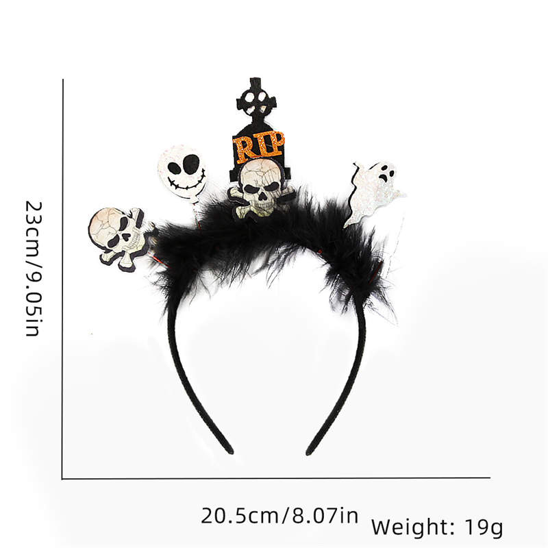 Halloween Hairband Decoration Party Decoration Supplies Photo Props Bat Cat Pumpkin Headband - 图片 20