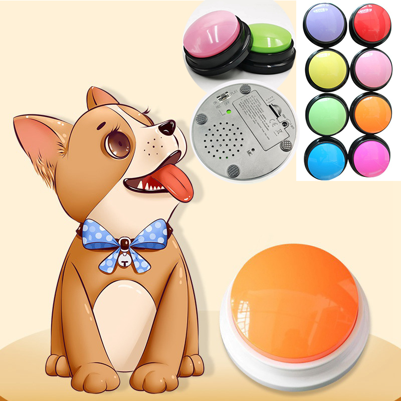 1X Pet Dog Talking Starter Dog Recording Button Training Speaking Tools Pet Toy - Image 12