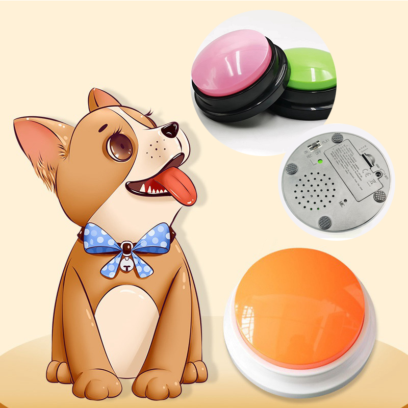 1X Pet Dog Talking Starter Dog Recording Button Training Speaking Tools Pet Toy - Image 9