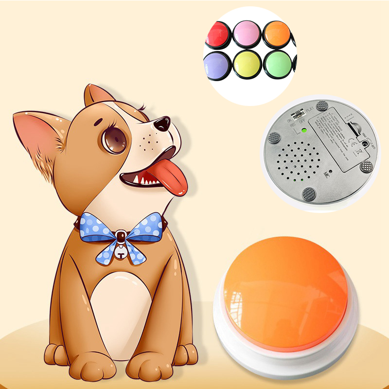 1X Pet Dog Talking Starter Dog Recording Button Training Speaking Tools Pet Toy - Image 22