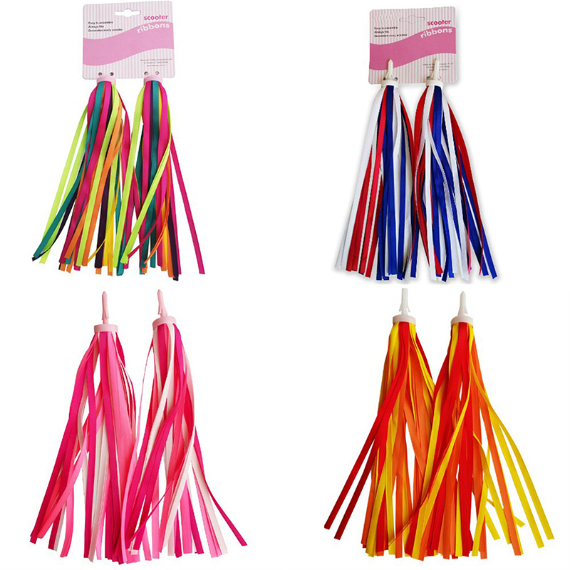 Kids Child Handlebar Bike Scooters Streamers Sparkle Tassel Ribbon Girls Boys - Image 25