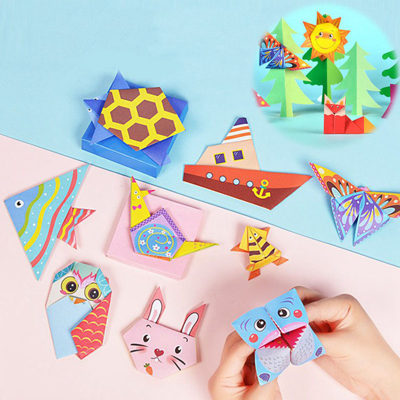 54 Pages Montessori Toys DIY Kids Craft Toy 3D Cartoon Animal Origami Handcraft Paper Art Learning Educational Toys for Children - Image 10
