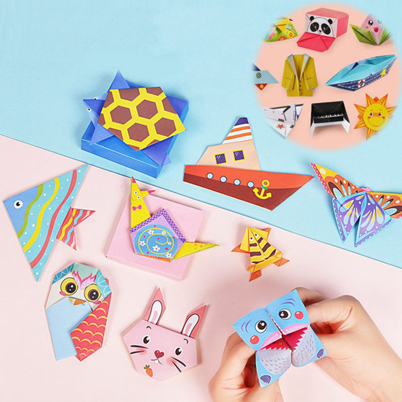 54 Pages Montessori Toys DIY Kids Craft Toy 3D Cartoon Animal Origami Handcraft Paper Art Learning Educational Toys for Children - Image 11