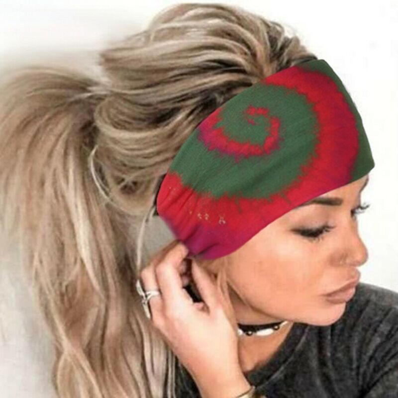 Women Wide Sports Yoga Headband Stretch Hairband Elastic Hair Band Boho Turban - 图片 4