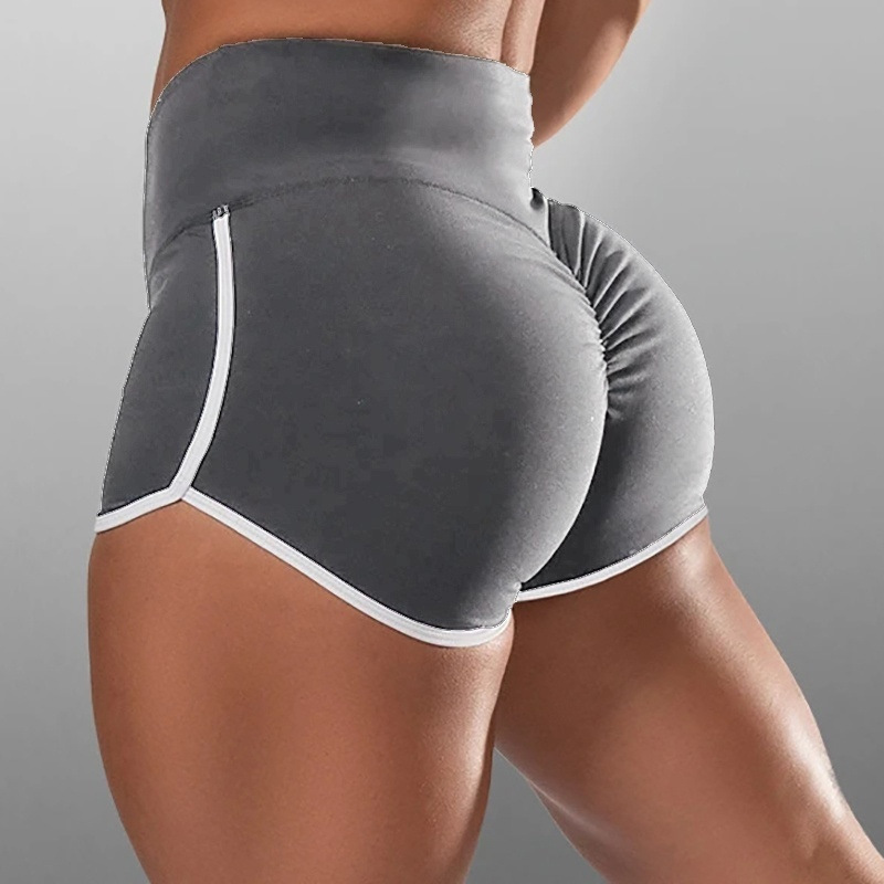Womens High Waist Yoga Shorts Ruched Push Up Sports Casual Gym Workout Hot Pants - 图片 6