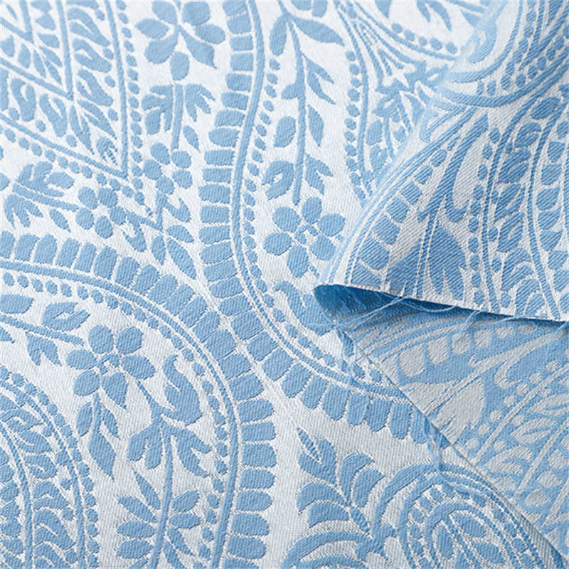 Buddha Pattern Jacquard Fabric Vintage Embossed Polyester Cotton Jacquard Fabric