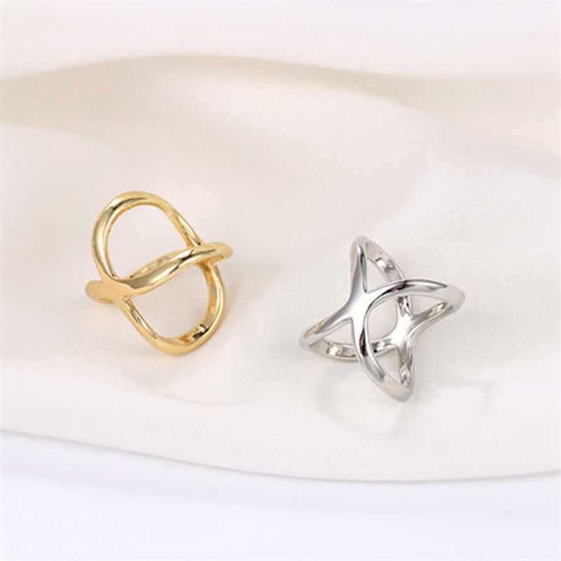 Fashion Cross Scarf Clip X Shape Metal Brooches For Women Hollow Bow Scarves Buckle Holder Shawls Jewelry Clothing Accessories