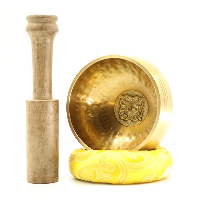 Buddha Bowl Nepal Handmade Himalaya Bowl Cross-Border Singingbowls Yoga Meditation Buddha Bowl Copper Chime Stone