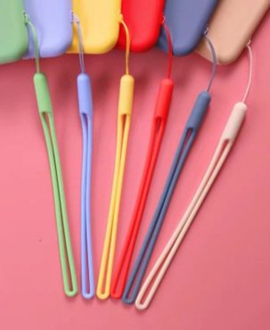 Silicone Lanyard Creative Liquid Feel Silicone Wrist Strap Fan Lanyard Water Replenishing Instrument U Disk Short Mobile Phone Lanyard