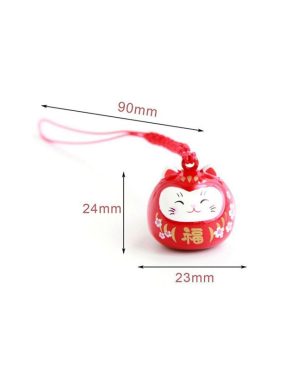 Pendant Phone Charm Maneki Neko Mobile Phone Strap Japanese Lucky Cat Keychain