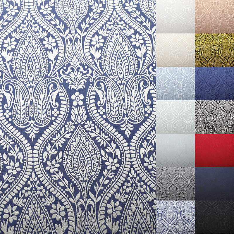 Buddha Pattern Jacquard Fabric Vintage Embossed Polyester Cotton Jacquard Fabric - 图片 11