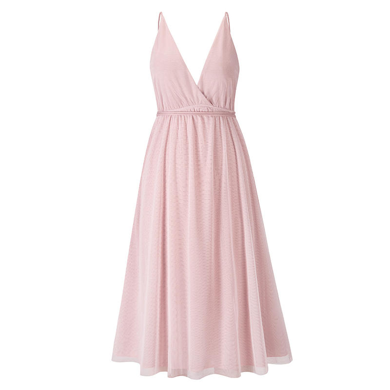 Summer Fashion Suspender Dress Sexy Mesh Elegant Dress Dress Bridesmaid Dress - 图片 4