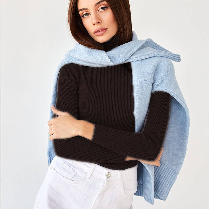 Fashion Turtleneck Sweaters Long Sleeve Bottoming Shirt Pullover Sweater Women - Image 18