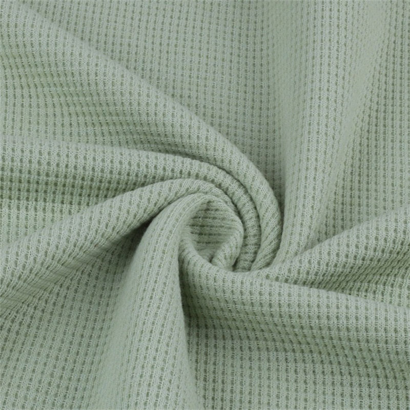 Women's Clothing Short-Sleeved Home Wear Solid Color Casual Waffle Two-Piece Suit - Image 5