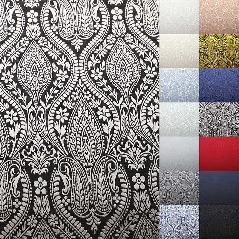 Buddha Pattern Jacquard Fabric Vintage Embossed Polyester Cotton Jacquard Fabric - 图片 13