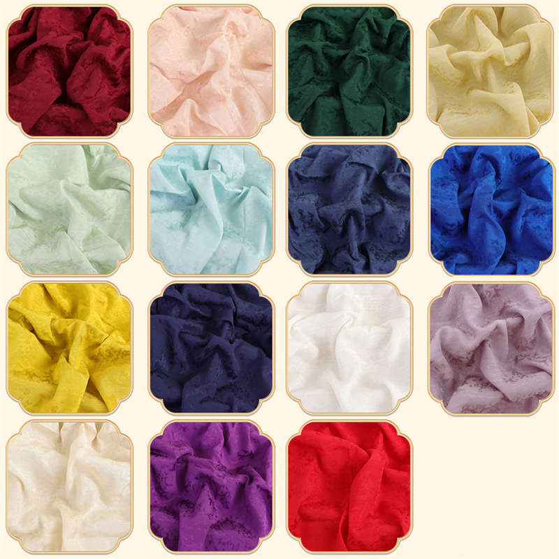 Dark Pattern Figured Cloth Flat Large Figured Cloth Material Solid Color Pattern DIY Fabric - 图片 3
