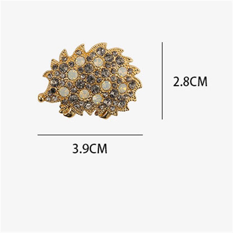 Cute Hedgehog Brooch Fashion Daisy Brooches For Women Animal Jewelry Funny Winter Design - Image 8