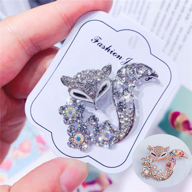 Simple Fashion Fox Corsage Sweater Coat Accessories Brooch For Women Animal Party Wedding Brooches Pins - Image 8