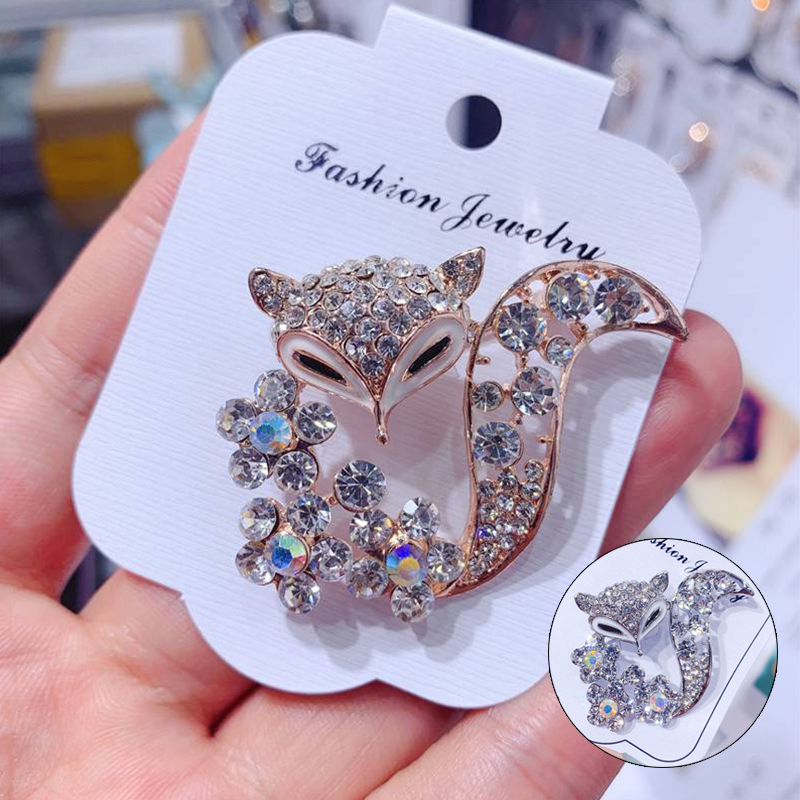 Simple Fashion Fox Corsage Sweater Coat Accessories Brooch For Women Animal Party Wedding Brooches Pins - Image 10