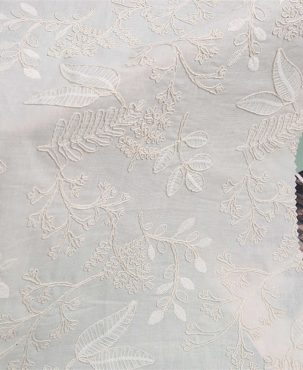 Three-Dimensional Double Strand Cotton Embroidery Plant Embroidery DIY Fabric