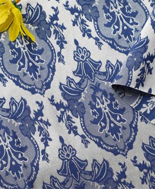 Turnip Lantern Pattern Jacquard Fabric Vintage Embossed Polyester Cotton Jacquard Fabric