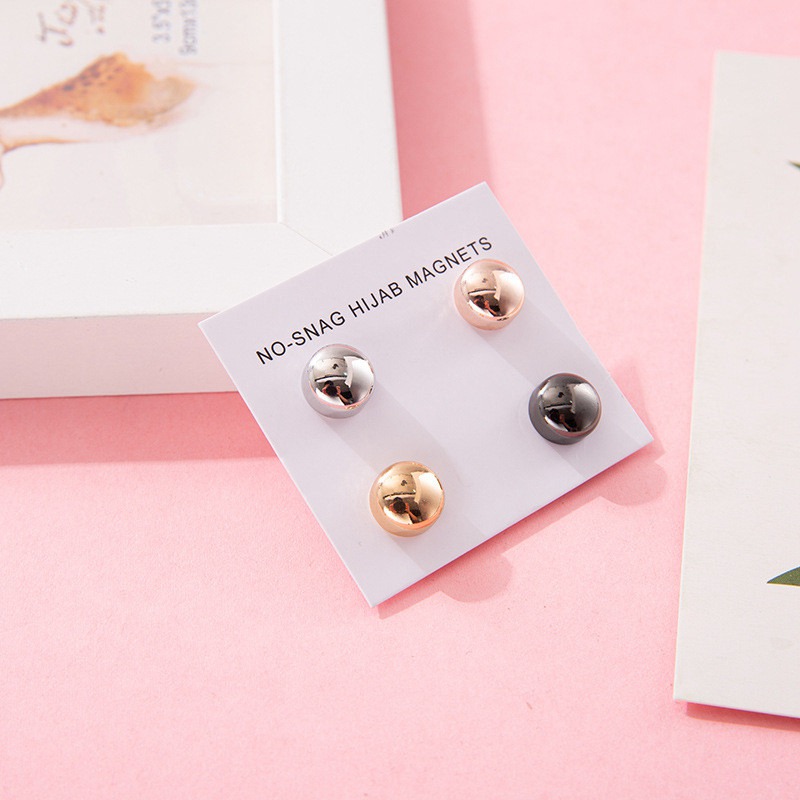 Muslim Headscarf Shawl Scarf Magnets No-snage Strong Safety Pins Hijab Clips Brooches for Women Fixed Anti Slip Pin Jewelry - Image 4