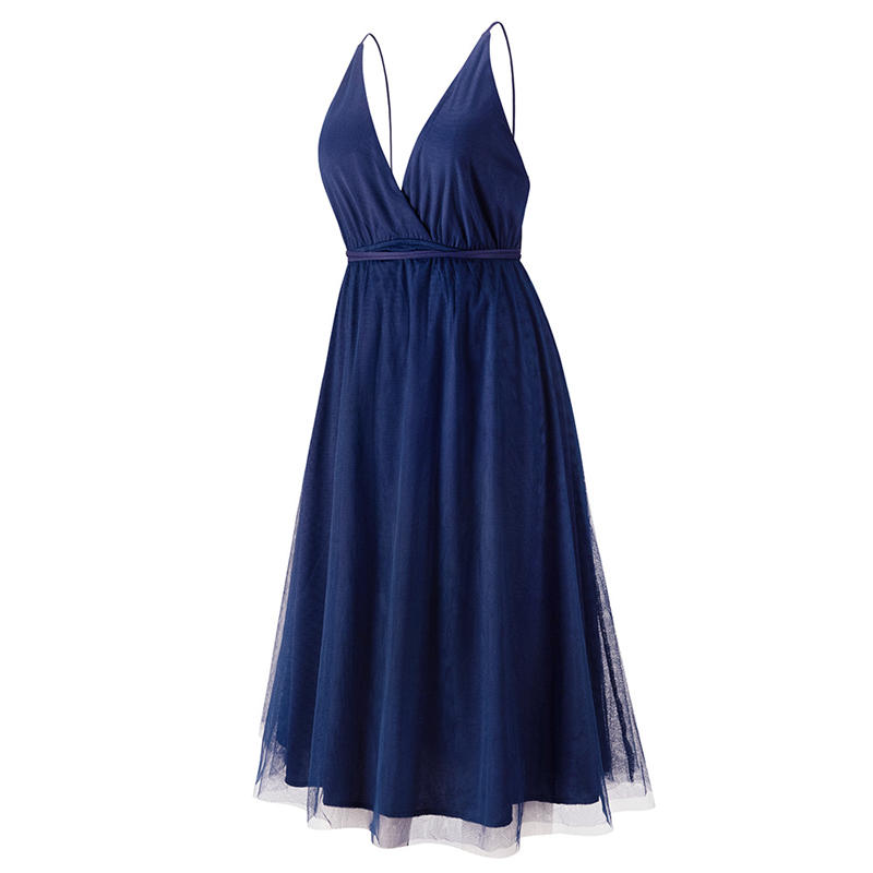 Summer Fashion Suspender Dress Sexy Mesh Elegant Dress Dress Bridesmaid Dress - 图片 8