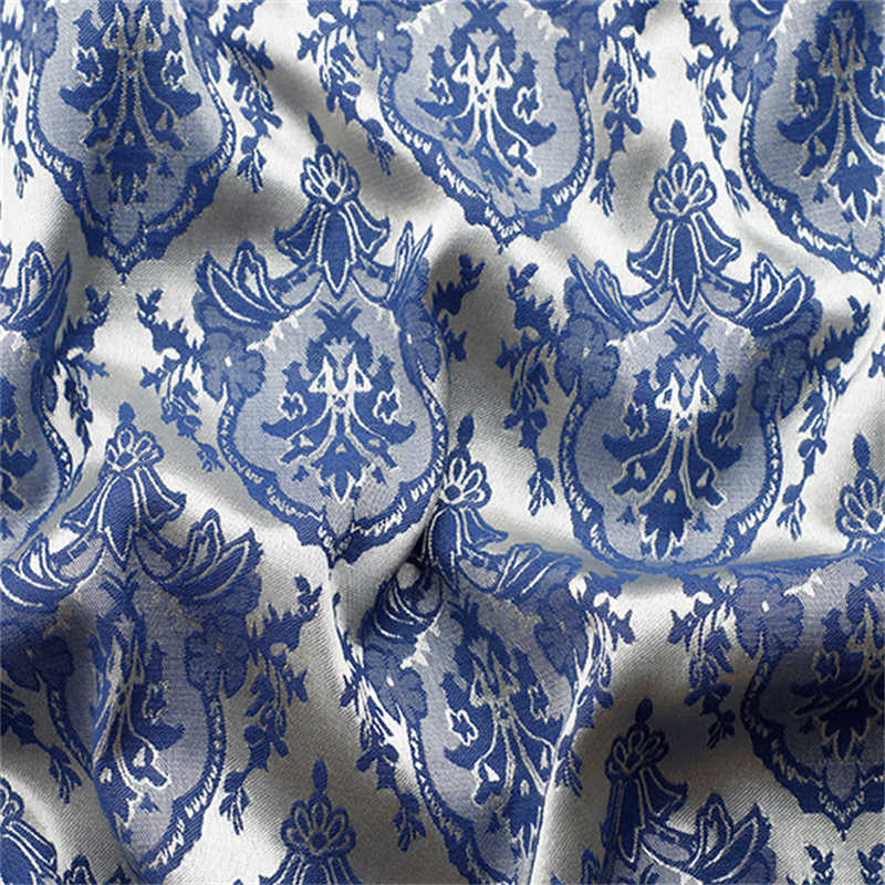 Turnip Lantern Pattern Jacquard Fabric Vintage Embossed Polyester Cotton Jacquard Fabric - Image 4