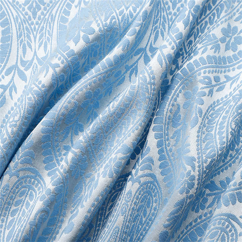 Buddha Pattern Jacquard Fabric Vintage Embossed Polyester Cotton Jacquard Fabric - 图片 5