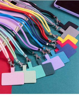 Universal Mobile Phone Lanyard Phone Case Gasket Long Halter Mobile Phone Charm Anti-Lost Telescopic Adjustable Crossbody Cross-Border Hot Selling