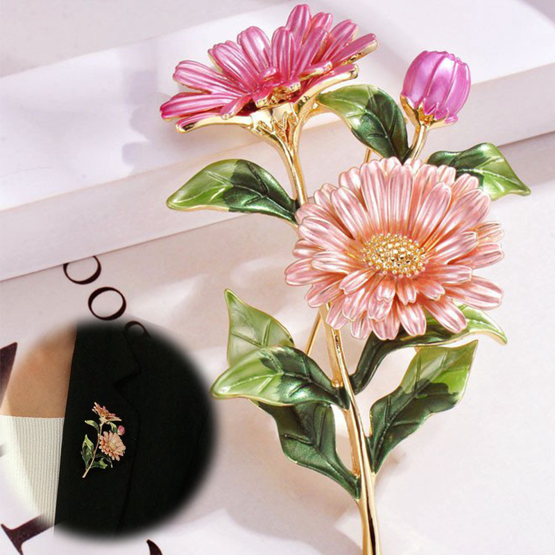 Daisy Flower Enamel Pin Women's Pins And Brooches Fashion Brooch Weddings Bouquet Clothes Jewelry Accessories Gift For Women - Image 13