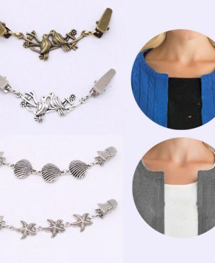 Brooches for Women's Clothing Cardigan Sweater Blouse Shawl Clips Scarf Clasp