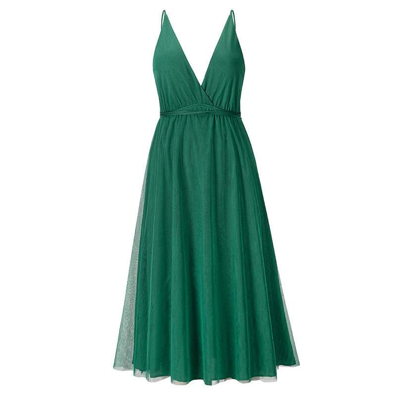 Summer Fashion Suspender Dress Sexy Mesh Elegant Dress Dress Bridesmaid Dress - 图片 14