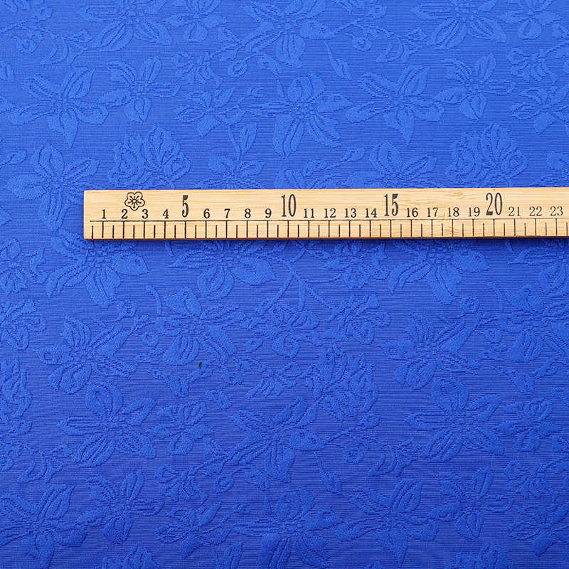 Embossed Platycodon Grandiflorum Jacquard Fabric Elegant Retro Jacquard Fabric DIY Fabric - 图片 3