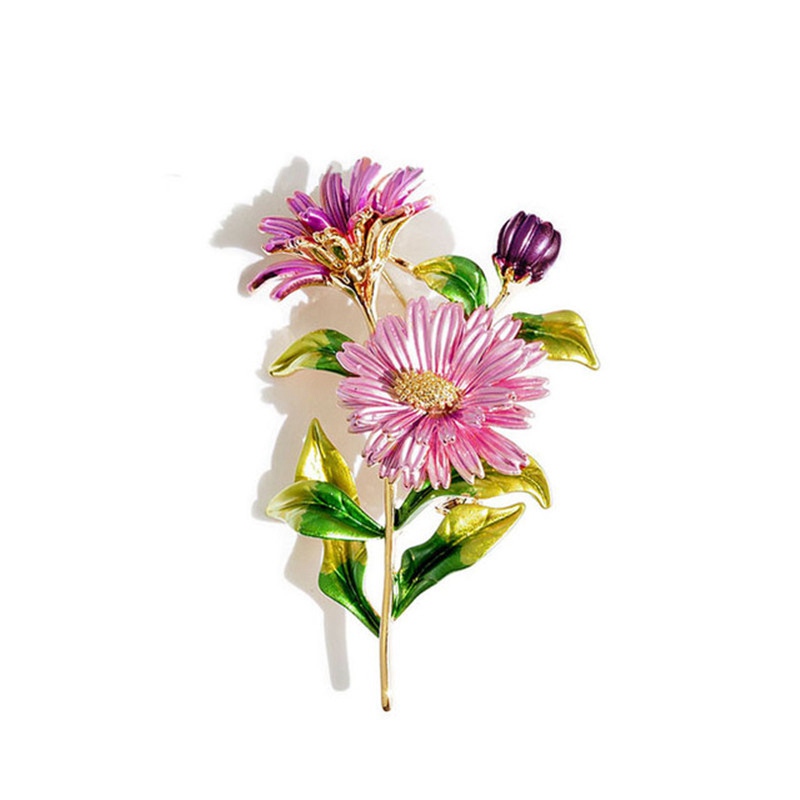 Daisy Flower Enamel Pin Women's Pins And Brooches Fashion Brooch Weddings Bouquet Clothes Jewelry Accessories Gift For Women - Image 5
