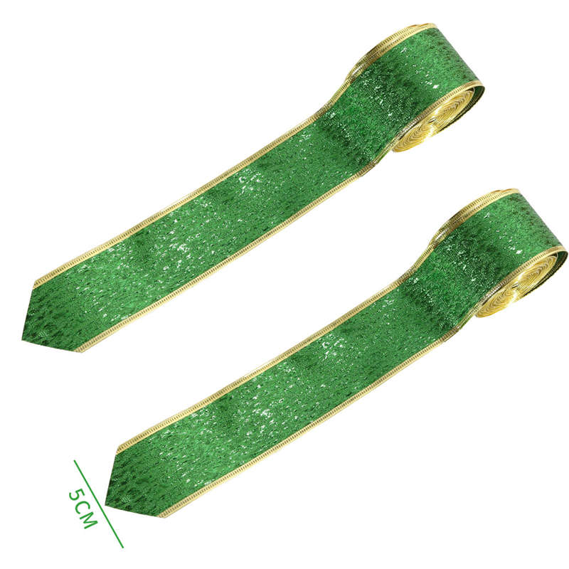 St. Patrick's Day Decor Green Ribbon Festival Party Supplies Festival Decor Bowknot - Image 9