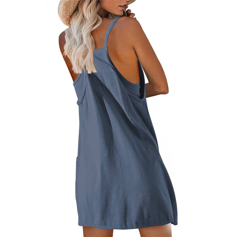 Summer Women's Tops with Narrow Straps One-Piece Shorts Jumpsuit Casual Suit - Image 5