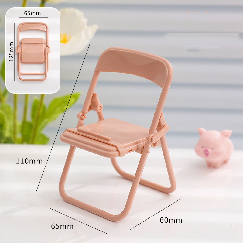 Mobile Tablet Holder Mini Folding Chair Stand Table Cell Phone Holder Bracket - Image 8