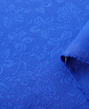 Embossed Platycodon Grandiflorum Jacquard Fabric Elegant Retro Jacquard Fabric DIY Fabric