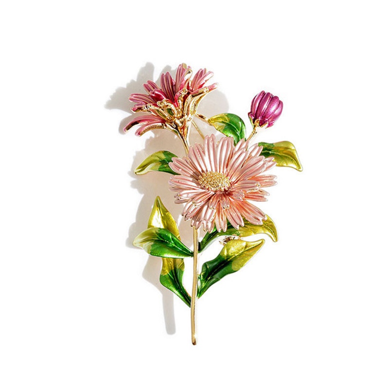 Daisy Flower Enamel Pin Women's Pins And Brooches Fashion Brooch Weddings Bouquet Clothes Jewelry Accessories Gift For Women - Image 6