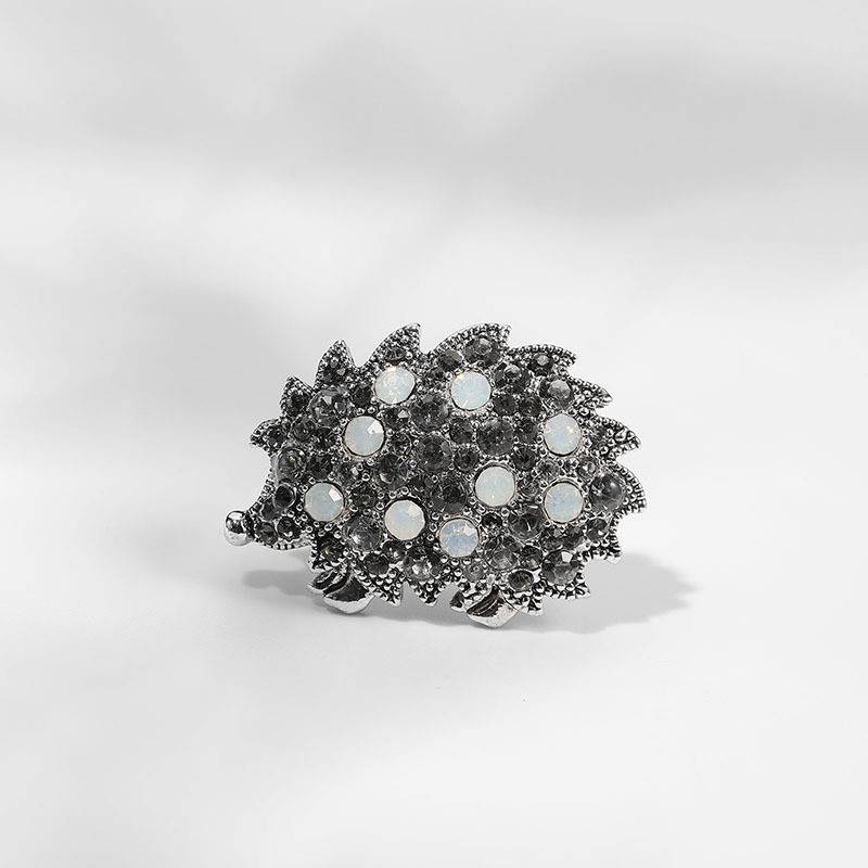 Cute Hedgehog Brooch Fashion Daisy Brooches For Women Animal Jewelry Funny Winter Design - Image 11