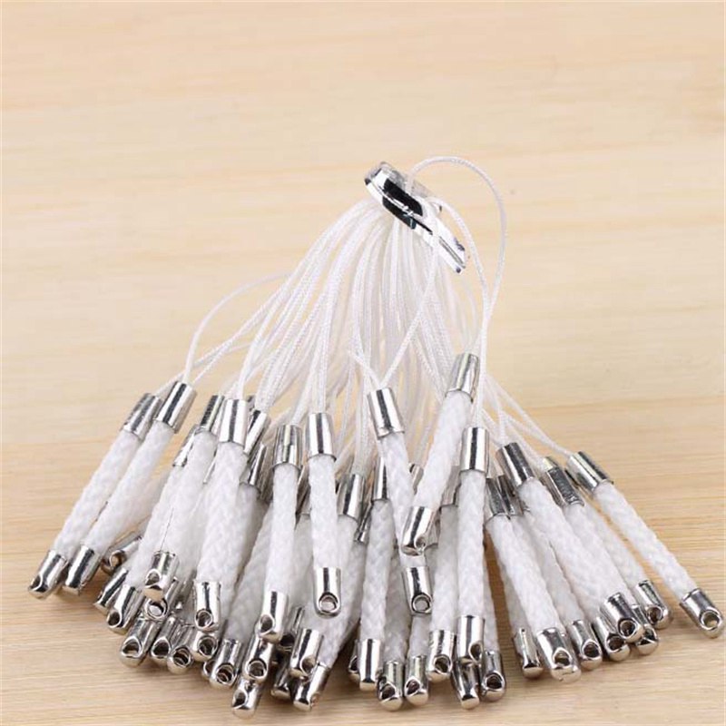Mobile Phone Strap DIY Accessories Material Lobster Buckle Mobile Phone Charm Crystal Beads Jewelry Lanyard Hanging Ring with Metal Buckle Hang Rope - 图片 10