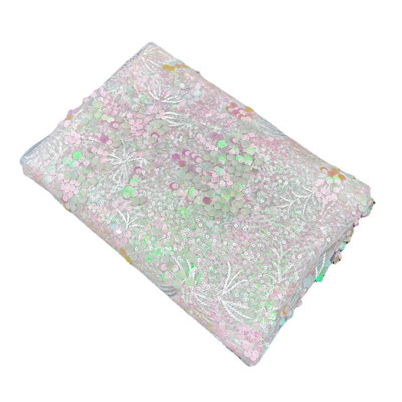 Colorful Pink Branches 9mm Sequined Fabric DIY Beads Sequined Fabric Clothing Adjuvant - Image 8