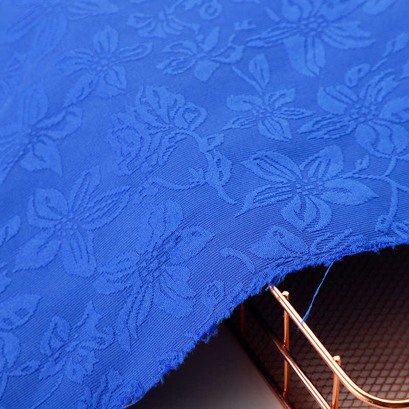 Embossed Platycodon Grandiflorum Jacquard Fabric Elegant Retro Jacquard Fabric DIY Fabric - 图片 4