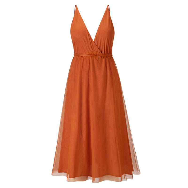 Summer Fashion Suspender Dress Sexy Mesh Elegant Dress Dress Bridesmaid Dress - 图片 18