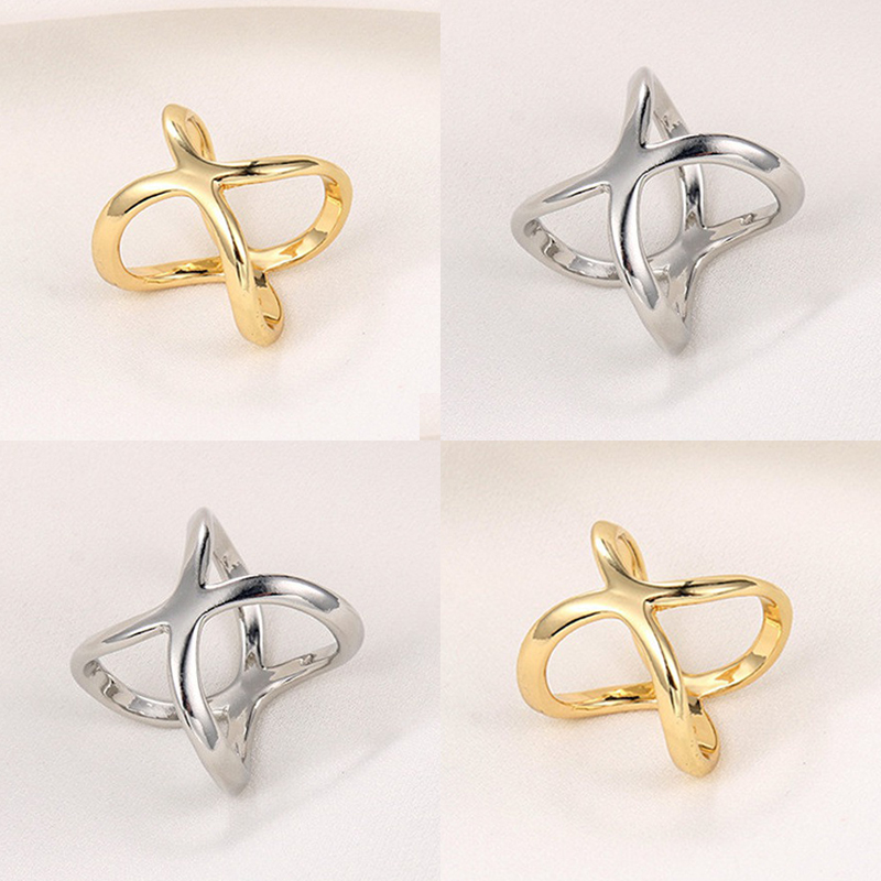 Fashion Cross Scarf Clip X Shape Metal Brooches For Women Hollow Bow Scarves Buckle Holder Shawls Jewelry Clothing Accessories - Image 6